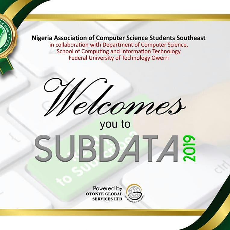 In the Spirit of #NACOSS #SouthEast #SUBDATA 

You're all invited...