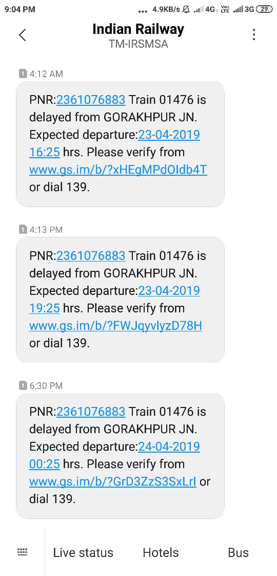 AIReadinessEG's tweet photo. Loot @indianrailway__ 
Urgently needed to reach pune but train rescheduled. Need to do another reservation but railway is not generating refund.
#Annoyed #Loot #PleaseRefund @PiyushGoyal https://t.co/KjtygJeYxJ