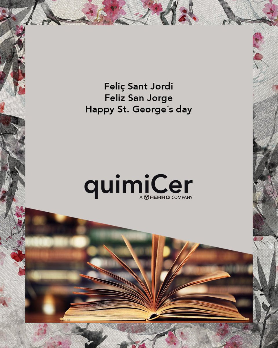 quimicer's tweet photo. ¡Feliz San Jorge a todos!
¡Feliç Sant Jordi a tots!
Happy St. George´s day!
#quimiCer #santjordi #stgeorge #sanjorge #ceramic #book #bookday #happy #23abril #aferrocompany https://t.co/G3SX4LpX93