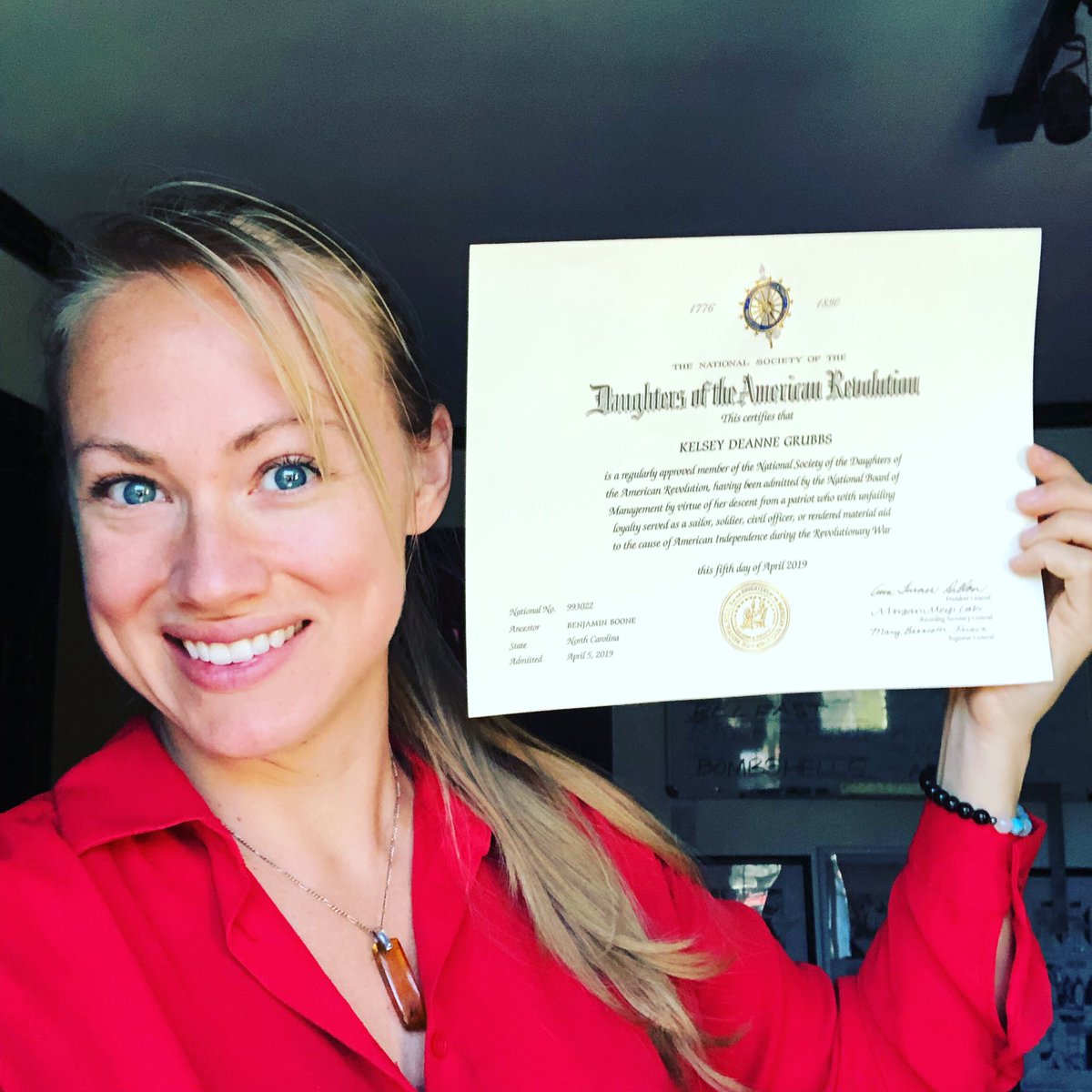 Very proud to become a member of the #daughtersoftheamericanrevolution!  Thank you to my ancestor Rev. Benjamin Boone (cousin to Daniel Boone)! 
#DAR #ancestry #danielboone #familyhistory #americanhistory #revolutionarywar