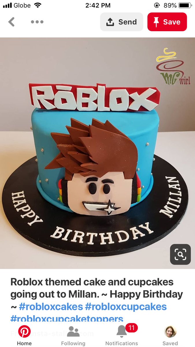 Roblox birthday in 2019 roblox birthday cake roblox cake