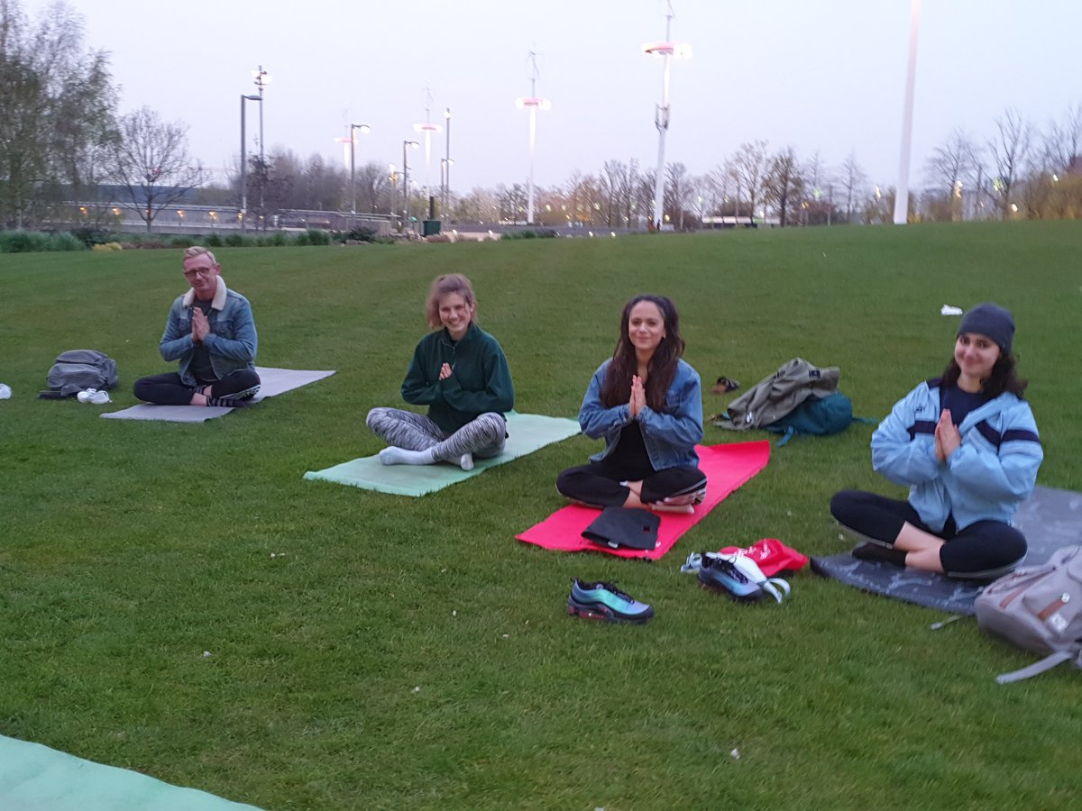Join us this evening for some outdoor yoga at Olympic Park, just under the @AMOrbit at 7pm @OurParksUK Yoga just #TurnUptoneUp - signup online it's free or fairly free! #Yogaeveryday #YogaLondon #yogalife