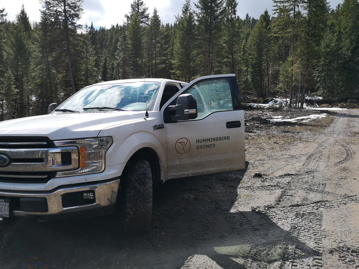 Muddy roads means our truck needs a spring cleaning! 

#HummingbirdDrones #drones #flylegally #exploreBC