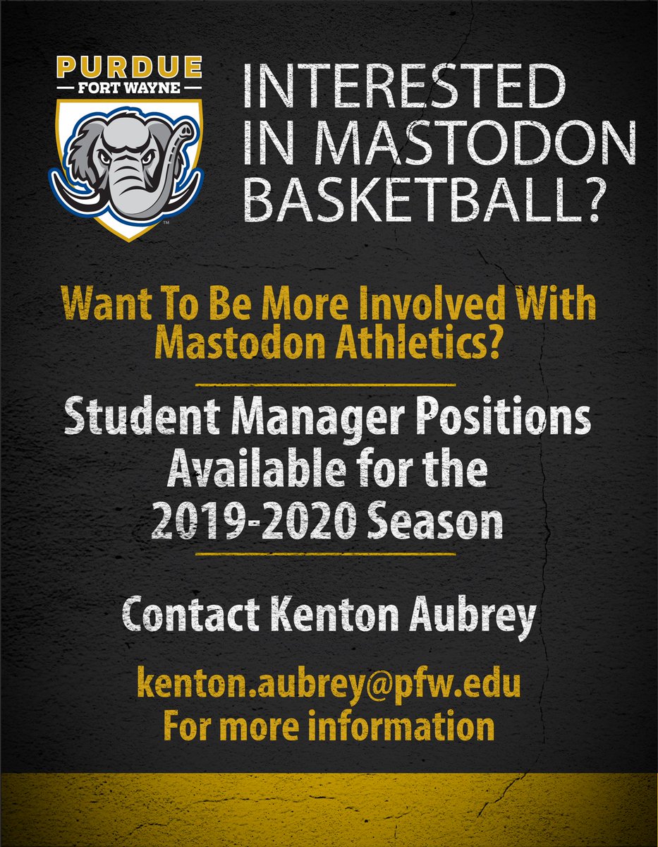 Purdue Fort Wayne MBB Managers tweet media
