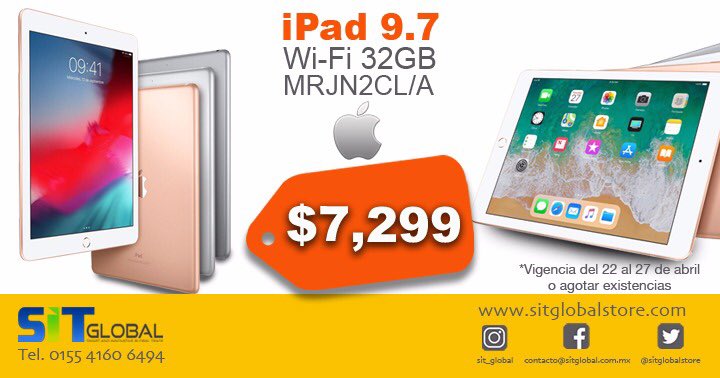 sitglobalstore's tweet photo. En este #DiaDelLibro hazte de un iPad a un súper precio!!! 

#FelizMartes https://t.co/RXVJtPzXPM