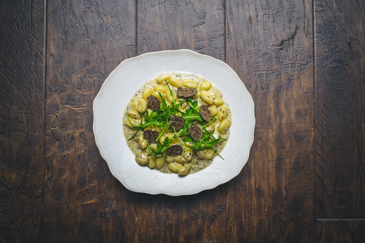 Creamy truffle gnocchi with parmesan and rocket gets our vote every time!