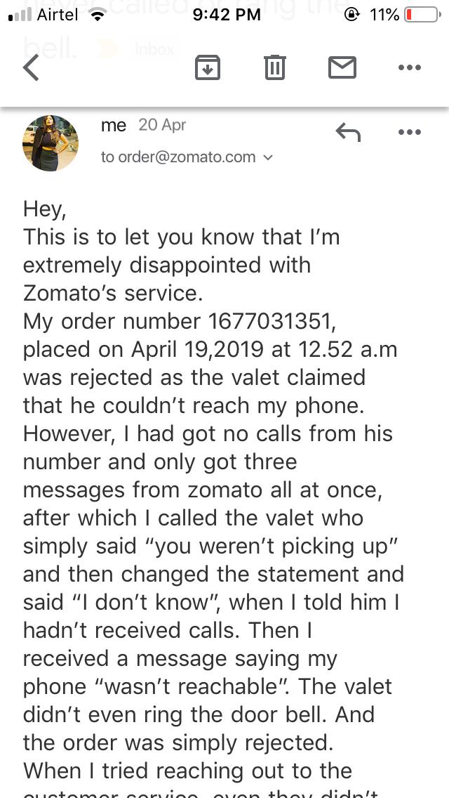 theanamikasingh's tweet photo. Its such a shame that @ZomatoIN is looting its own customers like this. So unproffesional and unresposnsive! I still haven't received a response from the company. thats why its losing its customers to other apps https://t.co/srojZsHXJT