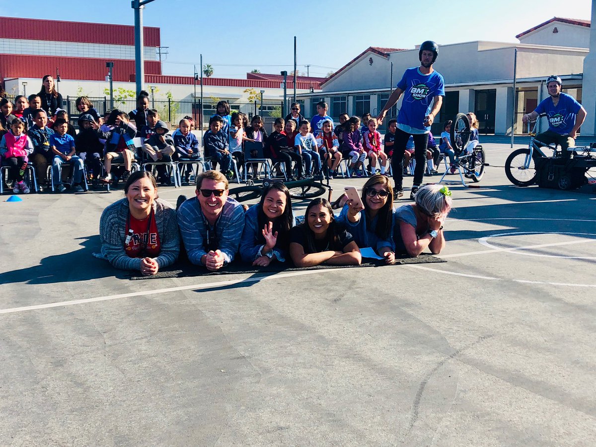 PonderosaPride's tweet photo. Pride: Our teachers &amp; scholars are all smiles as the BMW Bikers prepare to fly right over them! Thank you for visiting the Pride &amp; promoting kindness at our Attendance TUPE Assembly!  #awesome #kindnessmatters #soaringwithPride #PonderosaAssemblies #PonderosaEngagement https://t.co/u4X6ZLIZ04