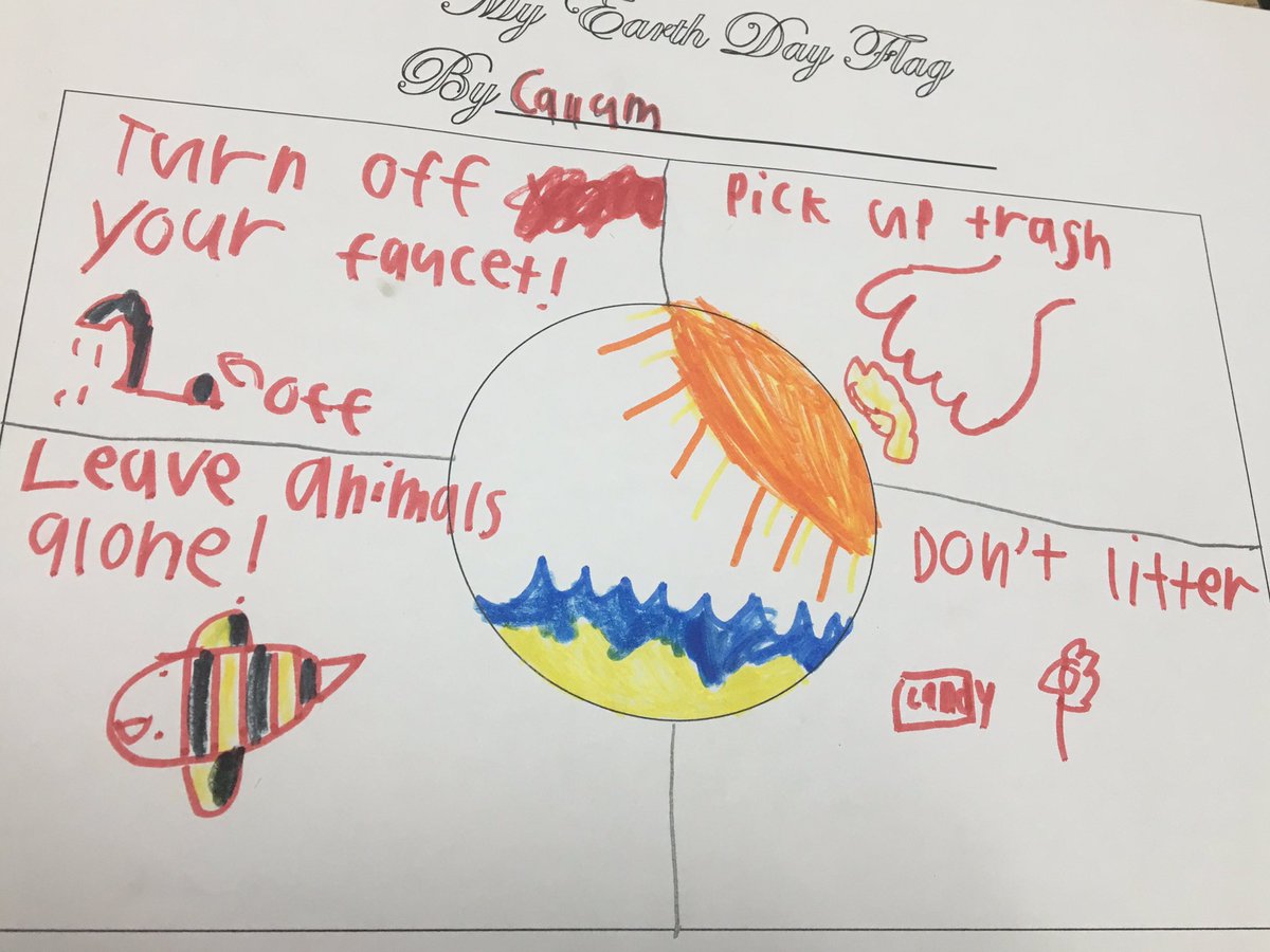solisteacher's tweet photo. How can we protect our earth? The first graders have a few ideas...#DMUSD #DMHeights https://t.co/GpsN43dq9d