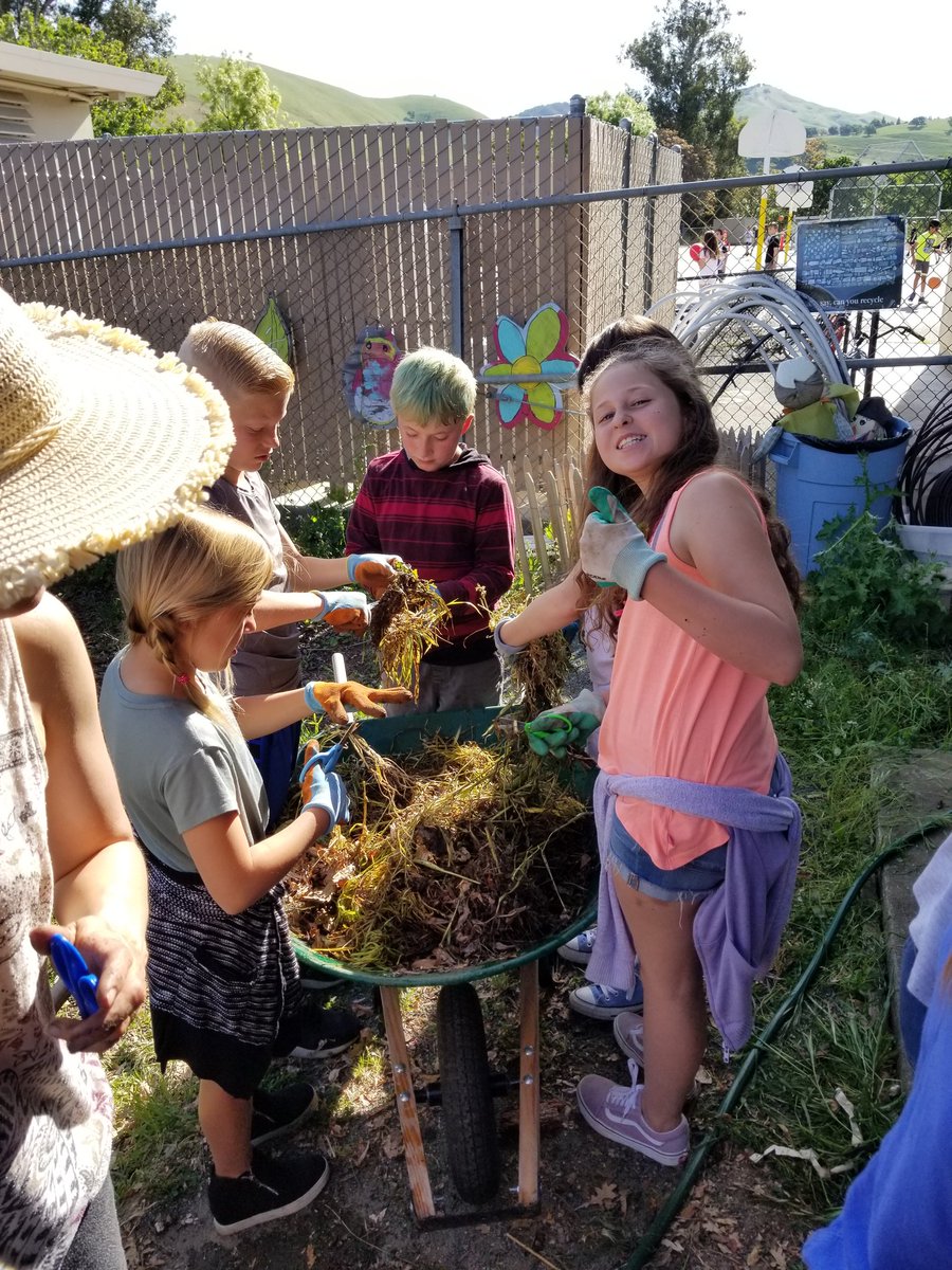 MsFailRoom30's tweet photo. Composting and tilling soil in the garden today. #MDUSD #MDEEagles https://t.co/mIFXIIzyU8