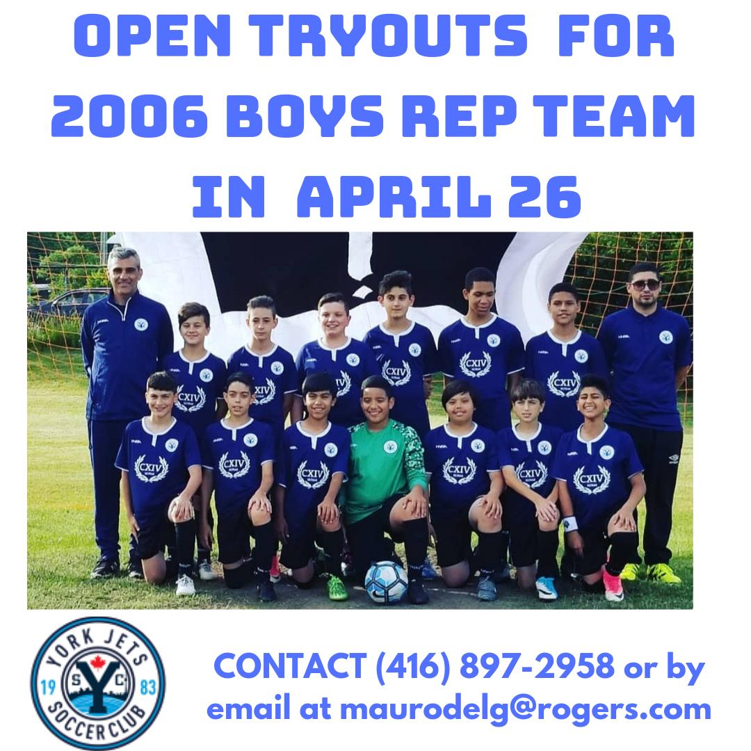 #Soccer #Tryouts in April 26 , 7-9 PM.For U13 Tryouts contact  (416) 897-2958 or by email at maurodelg@rogers.com
#YJSC #TorontoSoccer #Toronto #CanadaSports #community #yorkregion #osa #Highpark #Junction #Northyork #2006boys #houseleugue #highparktoronto  #osa  #Northyork