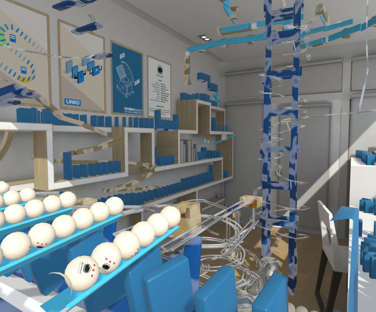 Build your dream chain reaction machine with #Gadgeteer, available now on #Steam. 

Puzzle Mode with 60 levels + Sandbox Mode with infinite replayability. Available now for #HTCVIVE &amp; #HTCVIVEPro

gadgeteergame.com