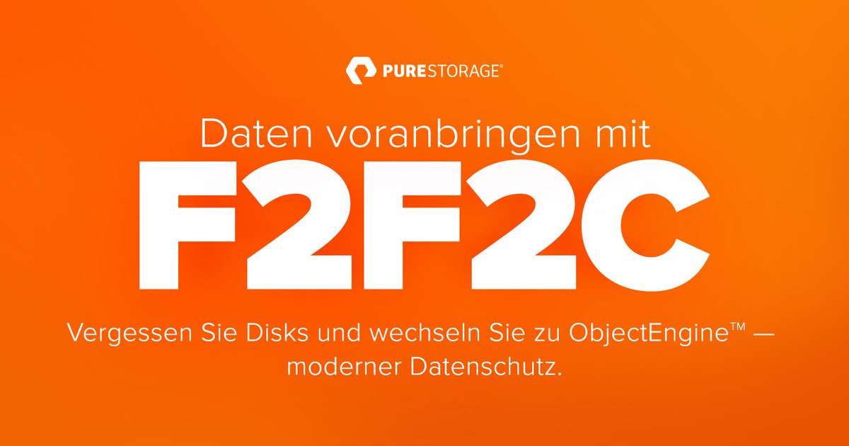 martinheger79's tweet photo. Lernen Sie mit ObjectEngine die erste Flash-zu-Flash-zu-Cloud-Plattform für Datensicherheit der Branche kennen.
#PureStorage #Cloud #F2F2C https://t.co/vCsCMRUdb2 https://t.co/jg2YNQiV6i