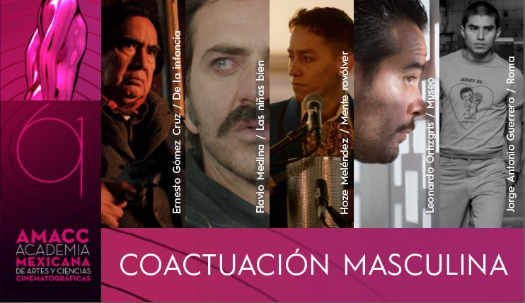AcademiaCineMx's tweet photo. #Ariel61
Los #NominadosAriel2019 a Mejor Coactuación masculina son: https://t.co/opIVqtrR4h
