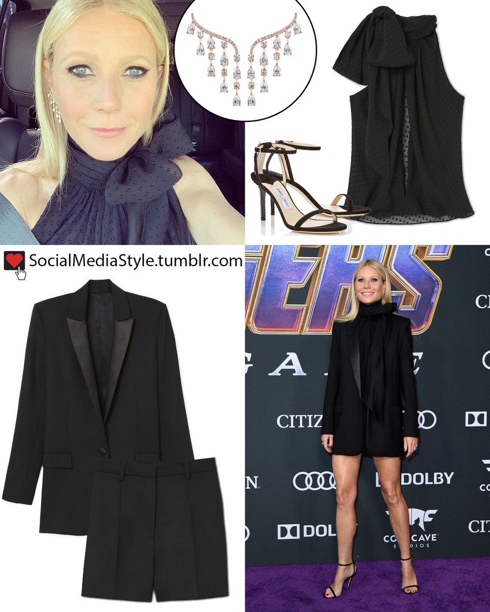 SMediaStyle's tweet photo. Buy @GwynethPaltrowβs @goop outfit from the @Avengers Endgame Premiere here: https://t.co/UunjWftub8 #gwynethpaltrow #avengersendgame #avengers #endgame #pepper #pepperpotts #engamepremiere #goop #glabel #YvanTufenkjian #jimmychoo https://t.co/wNyovCguMB