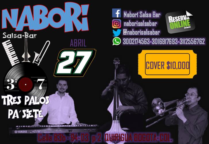 Este sábado 27 de abril, "Prepárate pa' otra rumba", en <a href="/naborisalsabar/">naborisalsa</a> habrá una "Descarga en serie", cantará "El pájaro mañanero", un sabroso "Guaguancó de la caña".