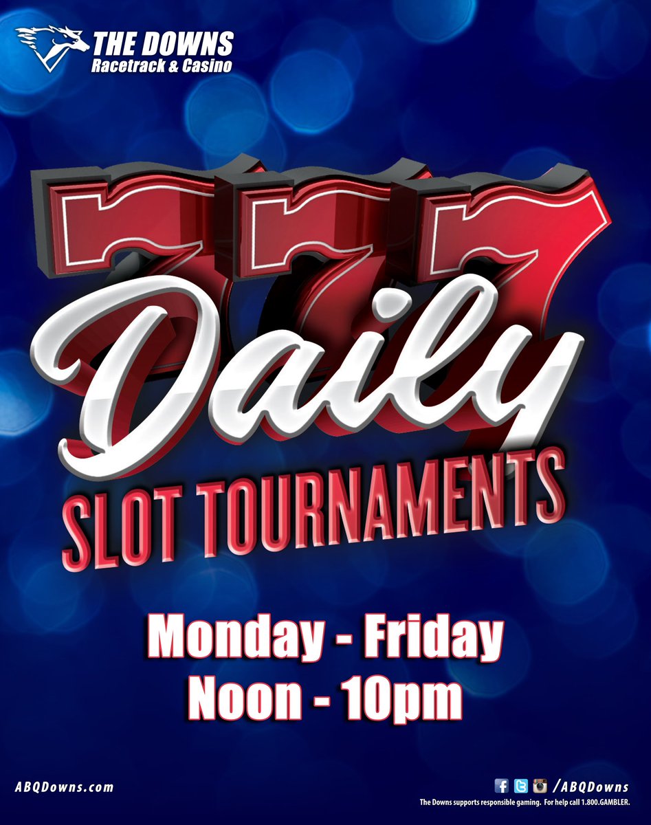 abqdowns's tweet photo. The Downs #DailySlotTournaments starts again at noon! #ABQDowns #Casino #Albuquerque #Winning https://t.co/bUDzKljcru
