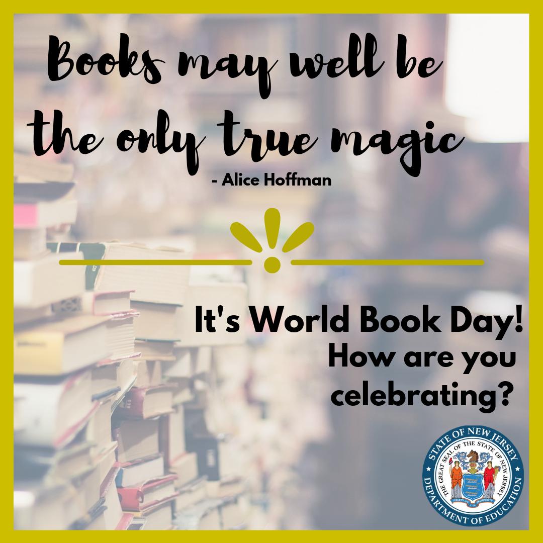 "Books may well be the only true magic" - Alice Hoffman 

It's #WorldBookDay! How are you celebrating?
