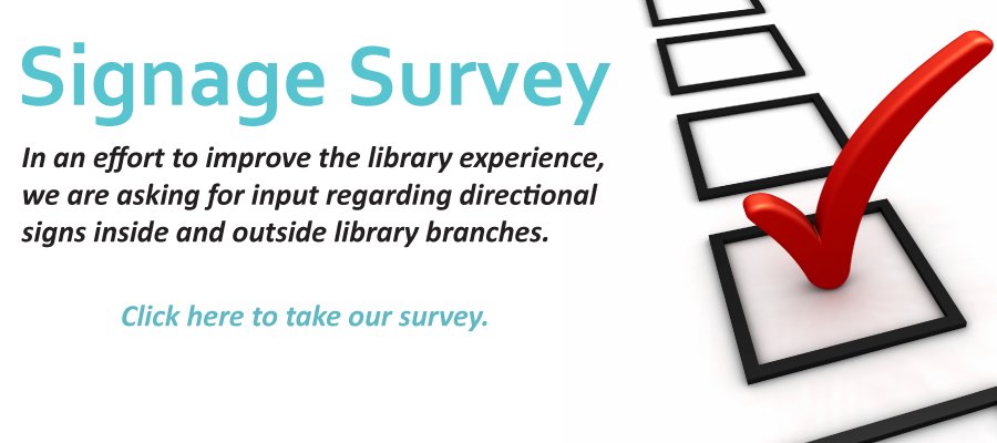 OmahaLibrary's tweet image. In an effort to improve the public's library experience, OPL is asking for input regarding directional signs for inside and outside library branches. Take this survey to help us form a plan to refine OPL's #directionalsignage at ow.ly/YhQD30ovUo1 #OmahaLibrary #signage