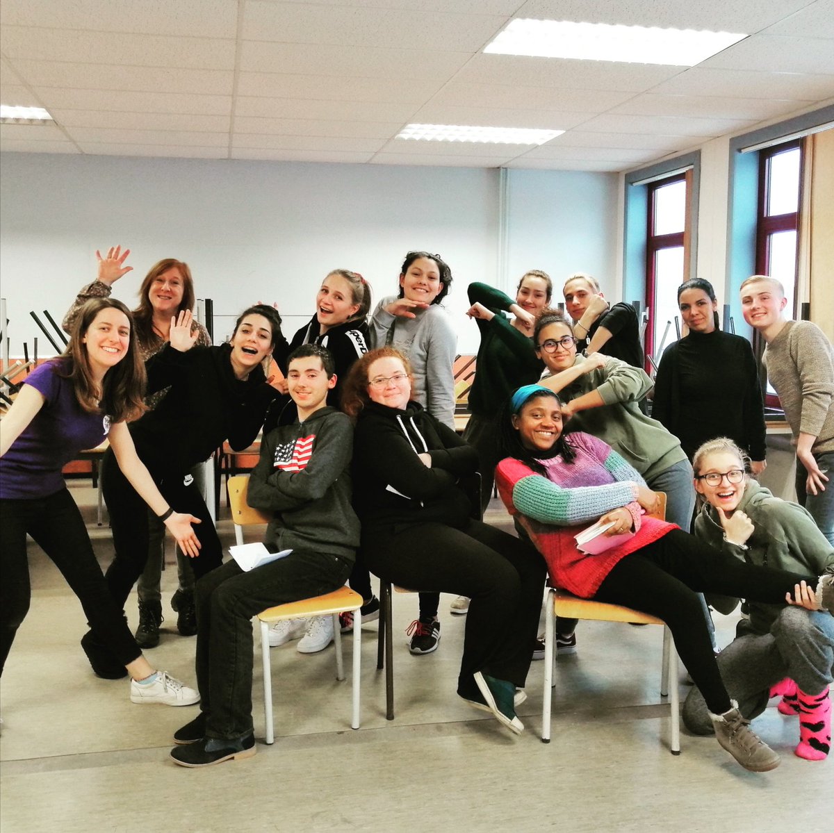 Happy #EnglishLanguageDay! This first picture is of the first English language course  that <a href="/HelloDramaAbbie/">Abbie Moore</a> helped out on. Over a decade later, she's now creating and running her own English drama courses across the world with #HelloDrama ✈️🌍🎭