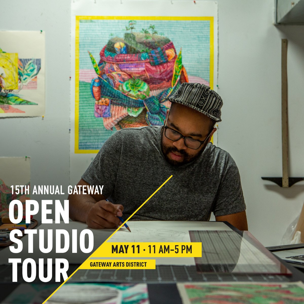 GatewayArtist's tweet photo. Save the date! #OST2019 Gateway Open Studio Tour is Saturday, May 11 from 11am to 5pm!  This is the biggest year ever with over 200 artists and 45 venues!!! https://t.co/GB2hI30HAZ