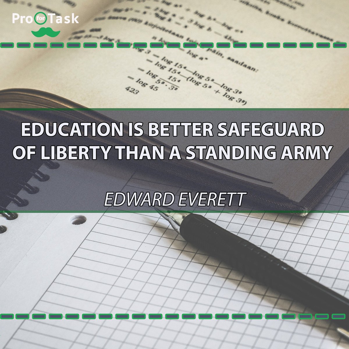 ProForTask's tweet photo. Get an education instead of starting a war!

#quote #education #studying #students #ProForTask #learning https://t.co/g6emvUUtjz