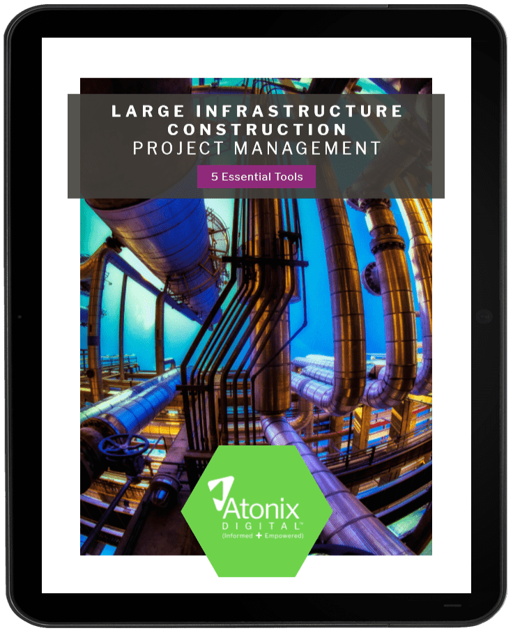 AtonixDigital's tweet image. For large infrastructure project managers, the stakes for success and the risks of failure are high. Download our eBook: bit.ly/2INpUoS #dataanalytics #programmanagement #distributedassets #assetmanagement