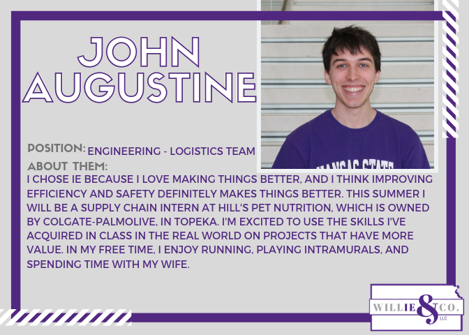 WillieAndCoLLC's tweet photo. Employee Spotlights! Meet a member of the Engineering Logistics team, John Augustine, and a member of the Engineering Production  team, Nick Hammes. https://t.co/ARzzy6Levn
