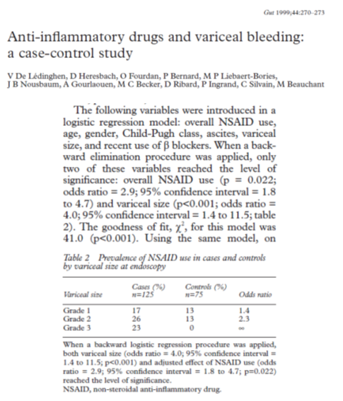 Patients with  #cirrhosis often receive NSAIDsThis is prob ok in (short term) -ONLY IF they don’t have portal HTNNSAIDs can1. trigger diuretic resistance(fig1)2. Provoke variceal bleed(fig2)3. precipitate HRS(Throback2  https://twitter.com/ebtapper/status/1048894657852297217)So:nsaids if ascites/varices