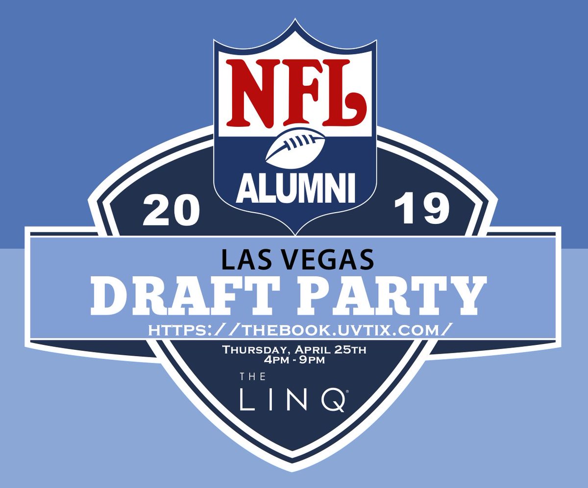 nflavegas's tweet photo. Please join us at our inaugural NFL Alumni Las Vegas Draft Party at The LINQ.  Come celebrate with our President Linden King, Vice President Morlon Greenwood, Hall of Famers Floyd Little, Fred Dean &amp; Kellen Winslow SR.  For Tickets:  https://t.co/l5mv854I8V
#caesars #nflavegas https://t.co/UotCEIadsG