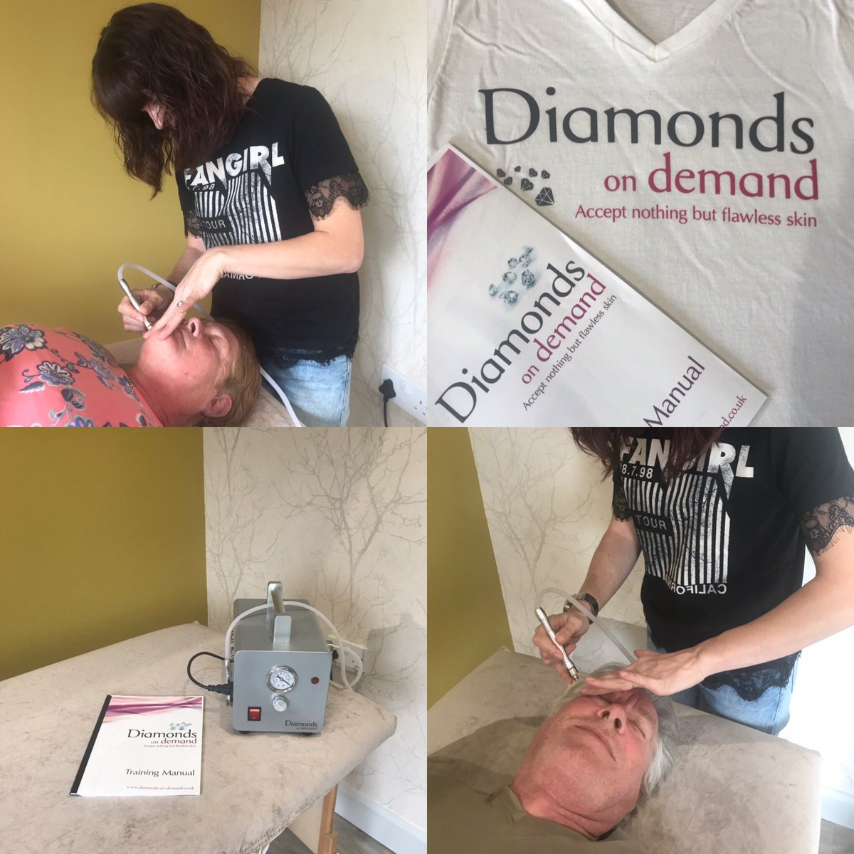 Great training day @emjindulgencebeauty in #halifax emma now stocks our amazing #diamond #Microdermabrasion machine 💎get flawless #skin fast!
#facial #skincare #training #lovinleeds