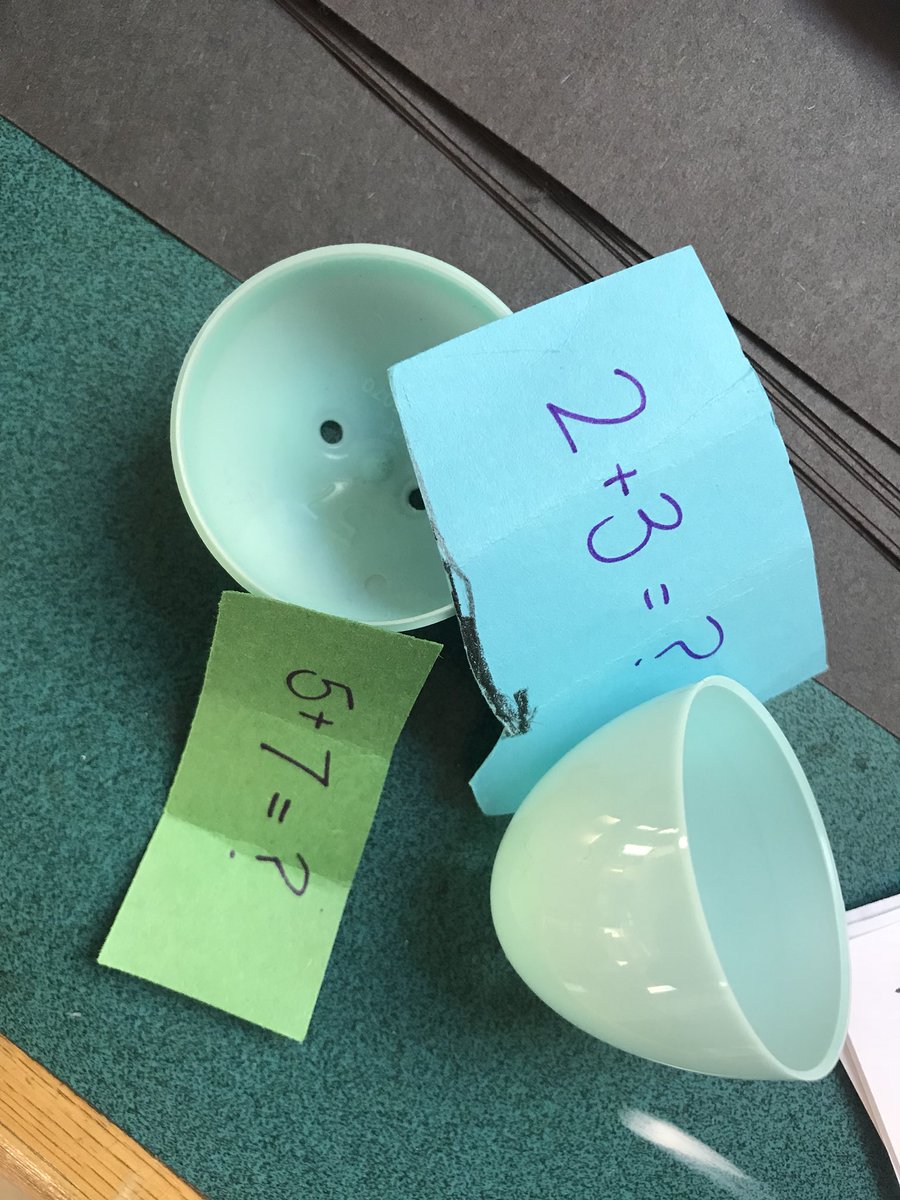 lowelldc's tweet image. Our #MathHunt was a hit! Check out our K kids finding eggs filled with math challenges! #moneymath #numbersentences #counting #diceaddition #YAY_4_K