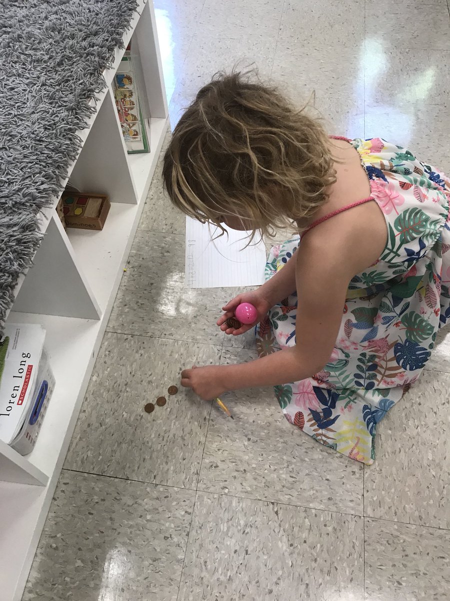 lowelldc's tweet image. Our #MathHunt was a hit! Check out our K kids finding eggs filled with math challenges! #moneymath #numbersentences #counting #diceaddition #YAY_4_K