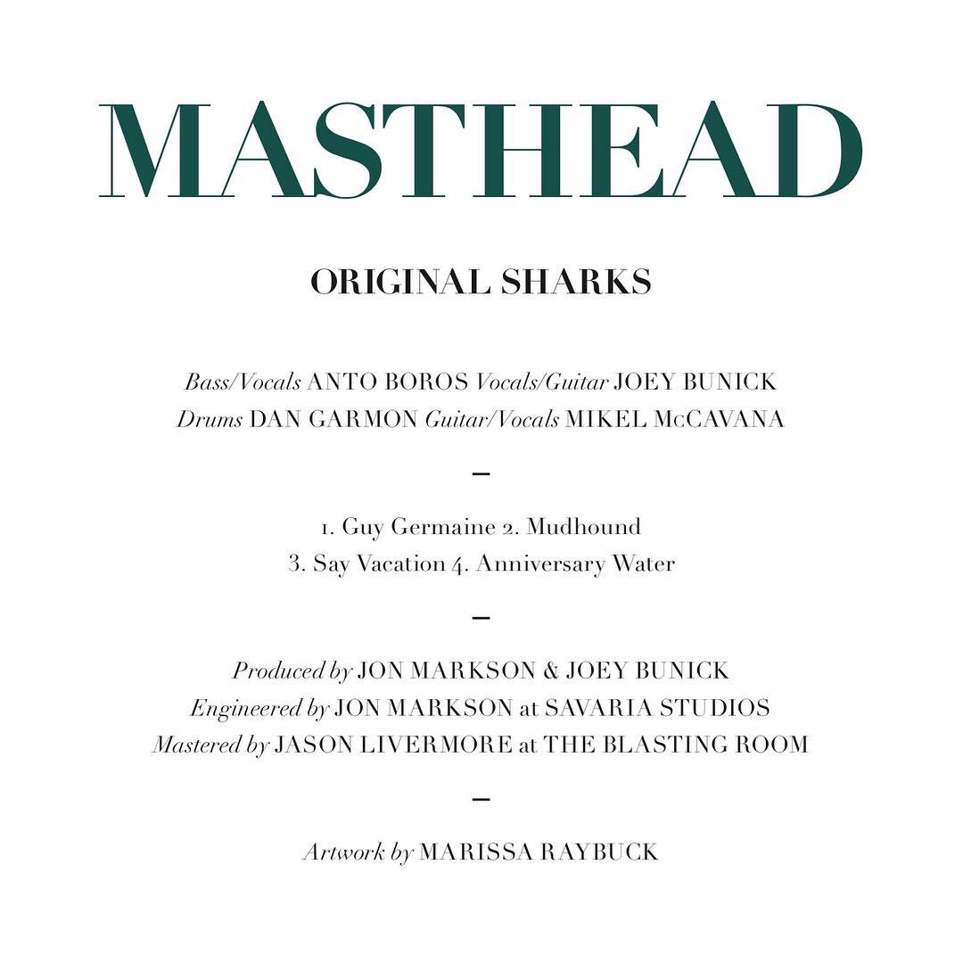 Hi everyone! We miss you so much so we thought we would release a new EP. Make sure to check out "Masthead" on 6/7 and tell your friends too because maybe they'd like to listen as well. Ok, love you!!