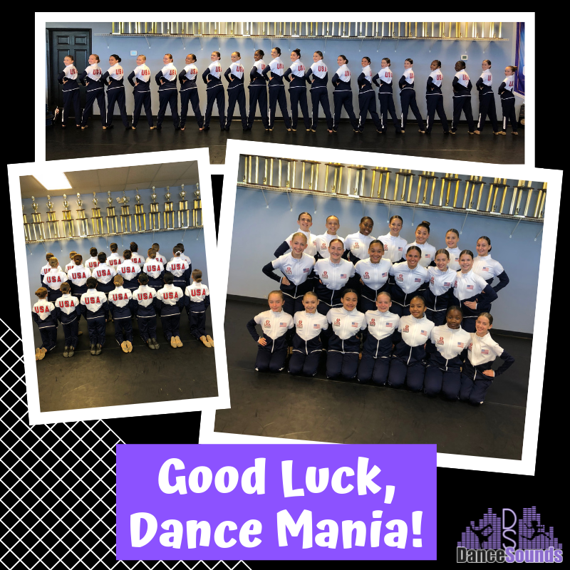 DanceSounds_'s tweet photo. Tomorrow, our friends from @Dance_mania1 will be representing Team USA in the Junior Pom division at the ICU Worlds! We are so proud of them and so honored to have such amazing athletes performing to a DanceSounds mix 💜 https://t.co/3J1BTnk2RI