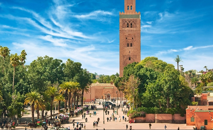 HistoryMorocco's tweet photo. Marrakech was founded by the Almoravids, a Berber tribe from the Atlas mountains, in the mid eleventh century, around 1062. It became the capital of an empire that not only united all of modern Morocco, but also most of Spain and Algeria. https://t.co/CnJg1dfLf1