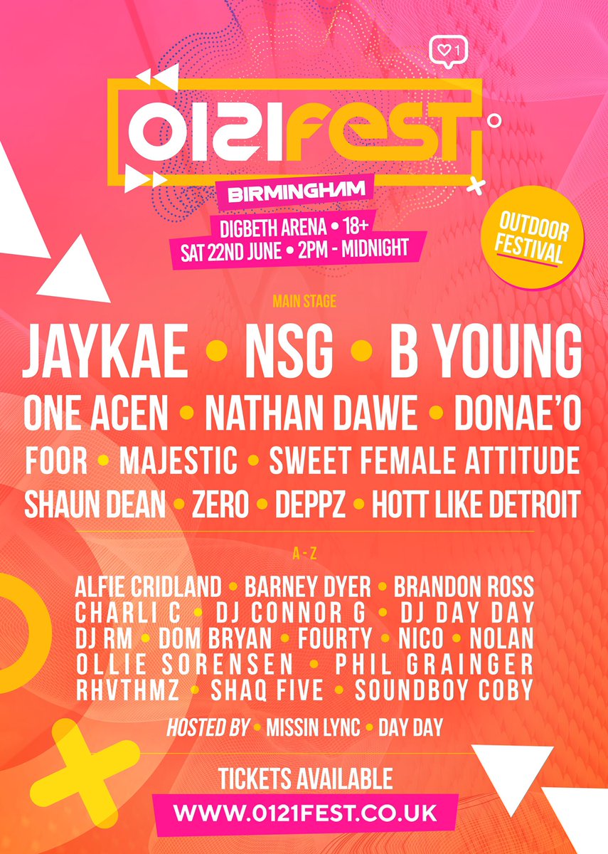 0121FEST's tweet photo. 🚨🤩 MASSIVE COMPETITION 🤩🚨

We’re giving away:-
🎟 10x VIP Tickets
🎫 10x Backstage Access Passes
🍹 Free Drinks Tokens
🐔 £200 worth of Nandos Vouchers
🏨 Free Hotel Accommodation
🚘 Free Travel from accommodation to 0121 FEST
🎧 1x pair of Beats Headphones

Follow us &amp; RT!! https://t.co/ECpl2gPvpr