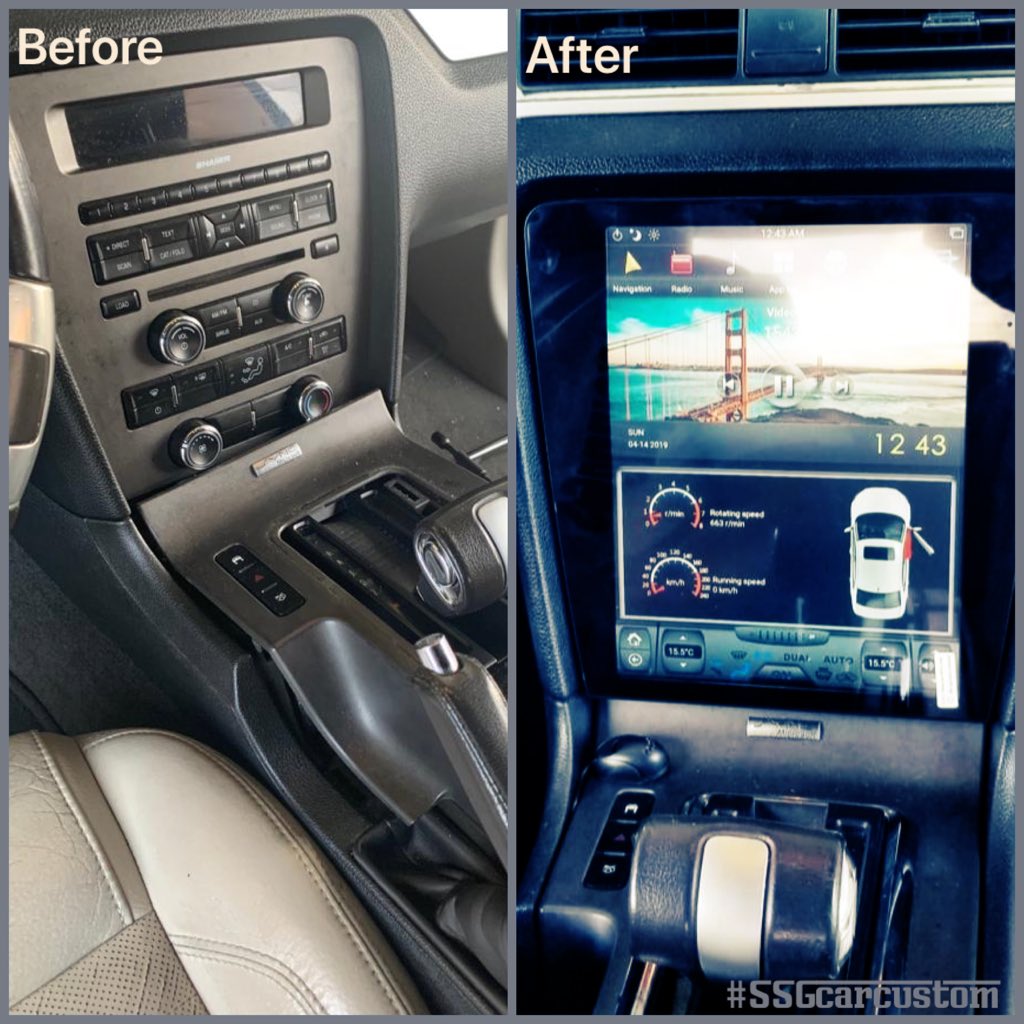 ssgcarcustom's tweet image. 12.1” Tesla Style Android in-dash on a Ford Mustang. Navigation, Audio, Video, WiFi, Bluetooth and hundreds of features 🔥Add the right technology to your vehicle and ride with style. Info📲(954)699-9479
#teslascreen #mustang #professionalinstallation #caraudio #androidcar