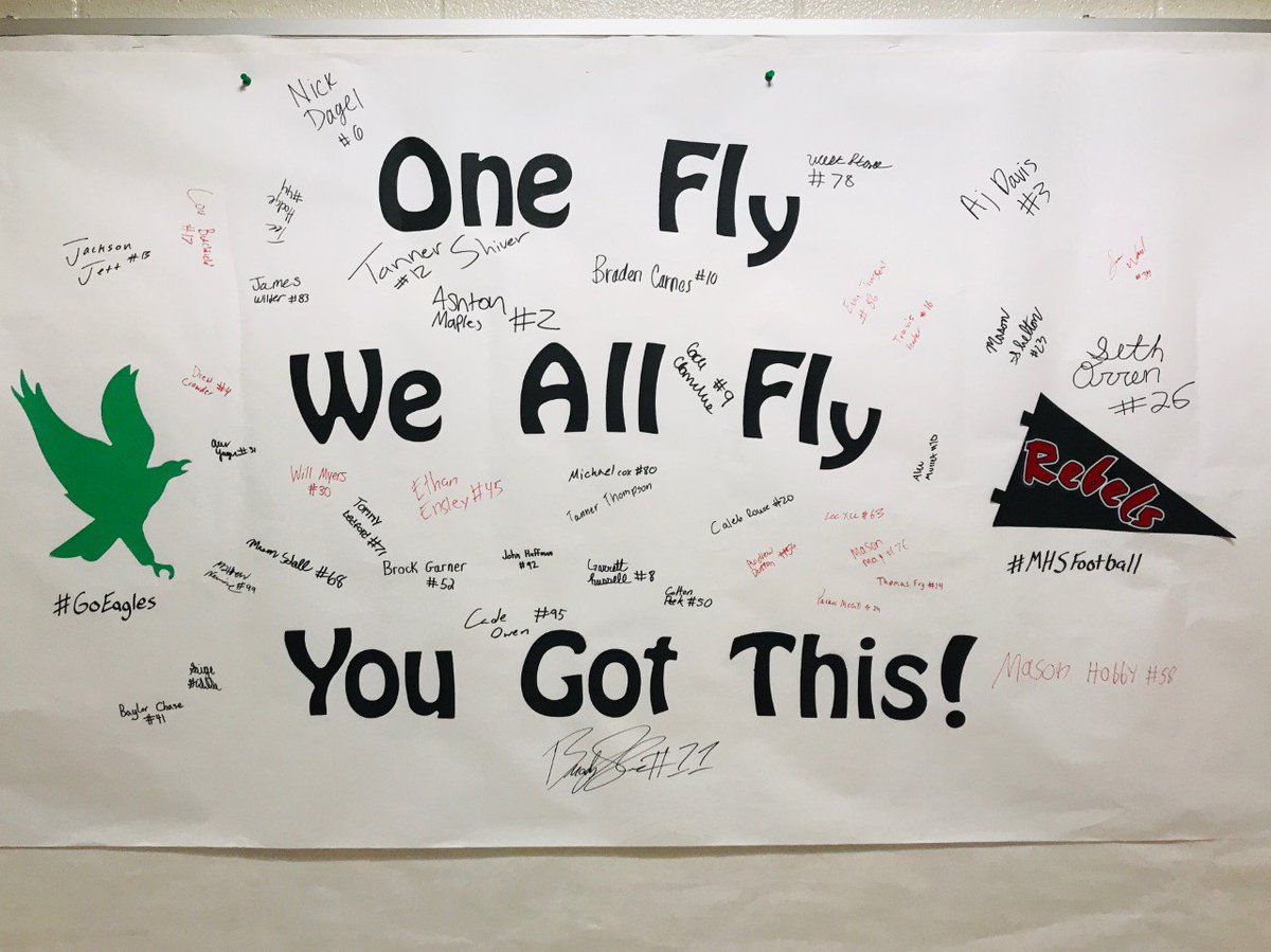 Thanks for the encouragement, <a href="/MHSRebelsFB/">Maryville Rebels Football</a>