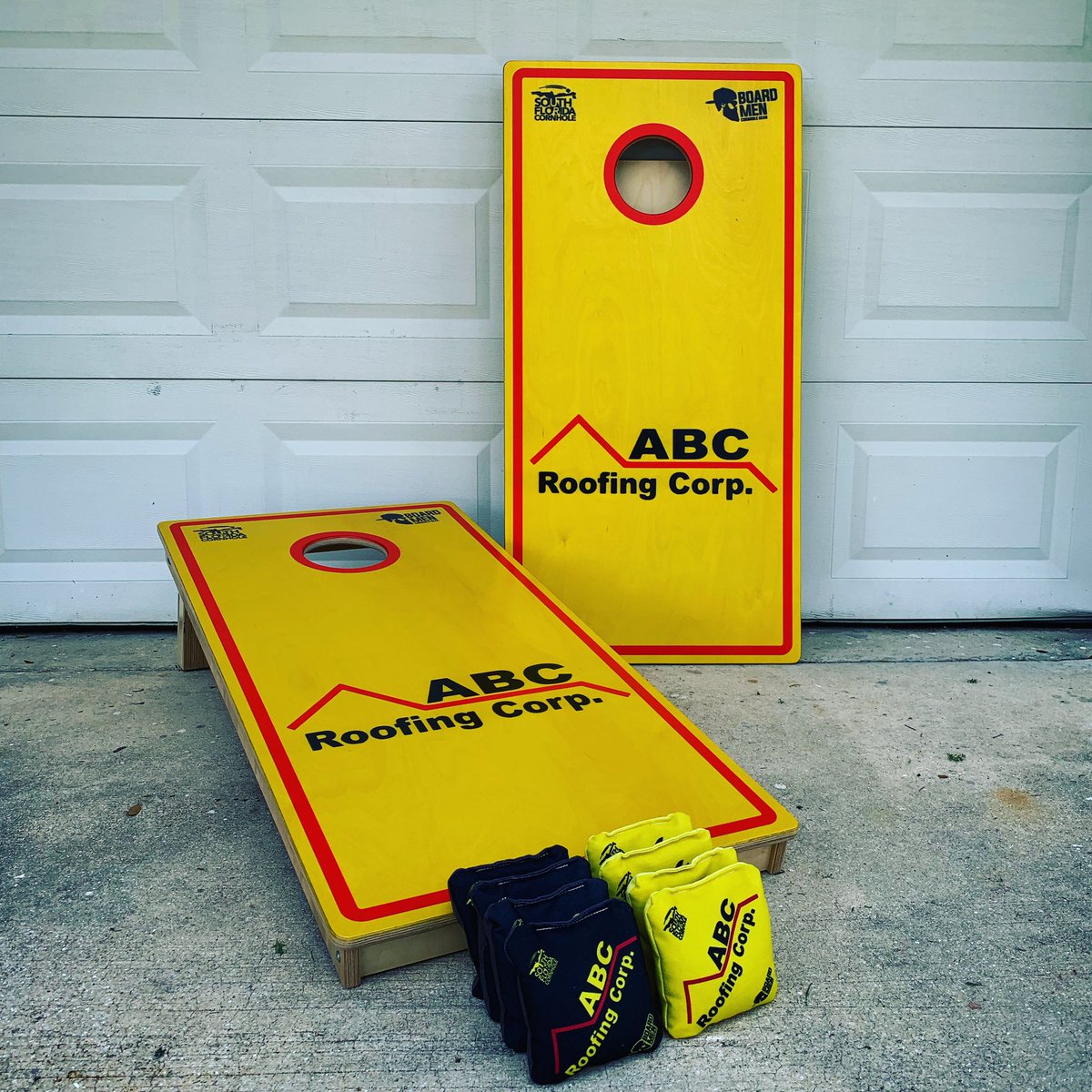 boardmengear's tweet photo. @JTequesta @FPLHome @insideFPL @Abcroofingcorp1 #Sponsor custom #cornhole boards/bags ready for this Saturday at @DueSouthBrewing for the #scottboresMWOY #LLSmwoy @soflacornhole #fundraiser. Cornholers signup by 12pm. #boyntonbeachfl #southfloridacornhole #boardmencornhole https://t.co/dXiNU2oxIJ