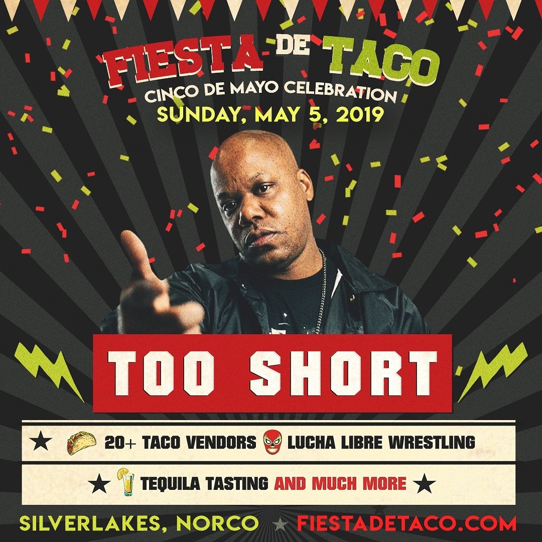 FiestaDeTaco's tweet photo. 🌮, 🥃, and @TooShort. Now that's a Cino De Mayo party! Get your tickets for only $20 https://t.co/hPMahWSCRI https://t.co/gmtH2Xcz9u