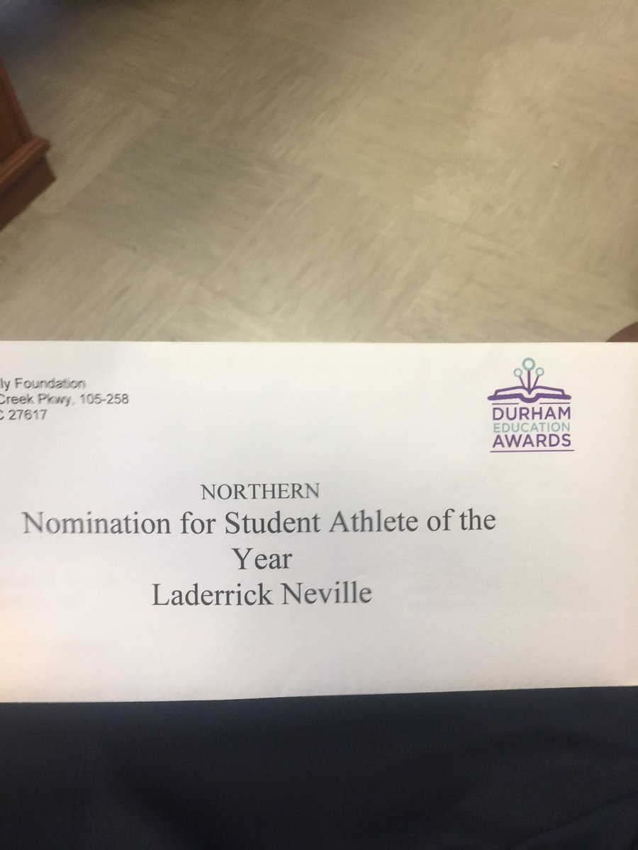 Thank you <a href="/DurhamEduAwards/">Durham Education Awards</a> for nominating me as a candidate for the Student Athlete of the Year Award. This is truly a blessing and a surreal feeling.🙏🏾🤩