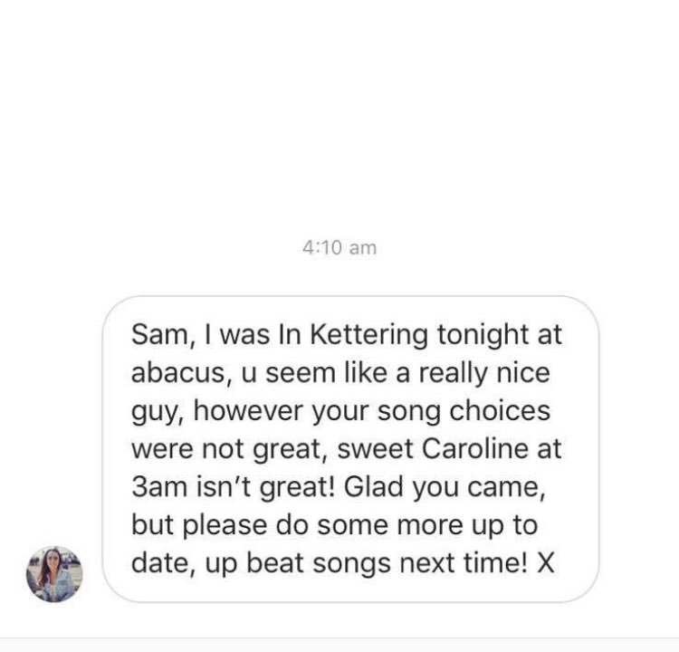 So had a PA on Sunday and got absolutely hammered at it 🍺🍺🍺 got the mic and started singing 🎤 then woke up to this message I am absolutely creased laughing 😆😆😆😆 how can ya not like it it’s a classic !!!