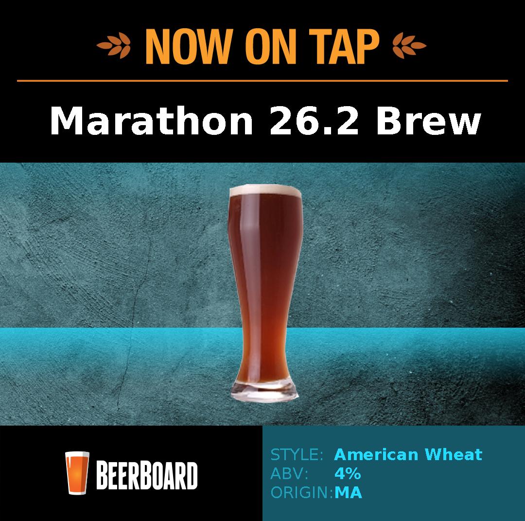 Fresh Beer Alert - Marathon 26.2 Brew . Full Beer List: goo.gl/0rhBe8  @BeerBoardTV