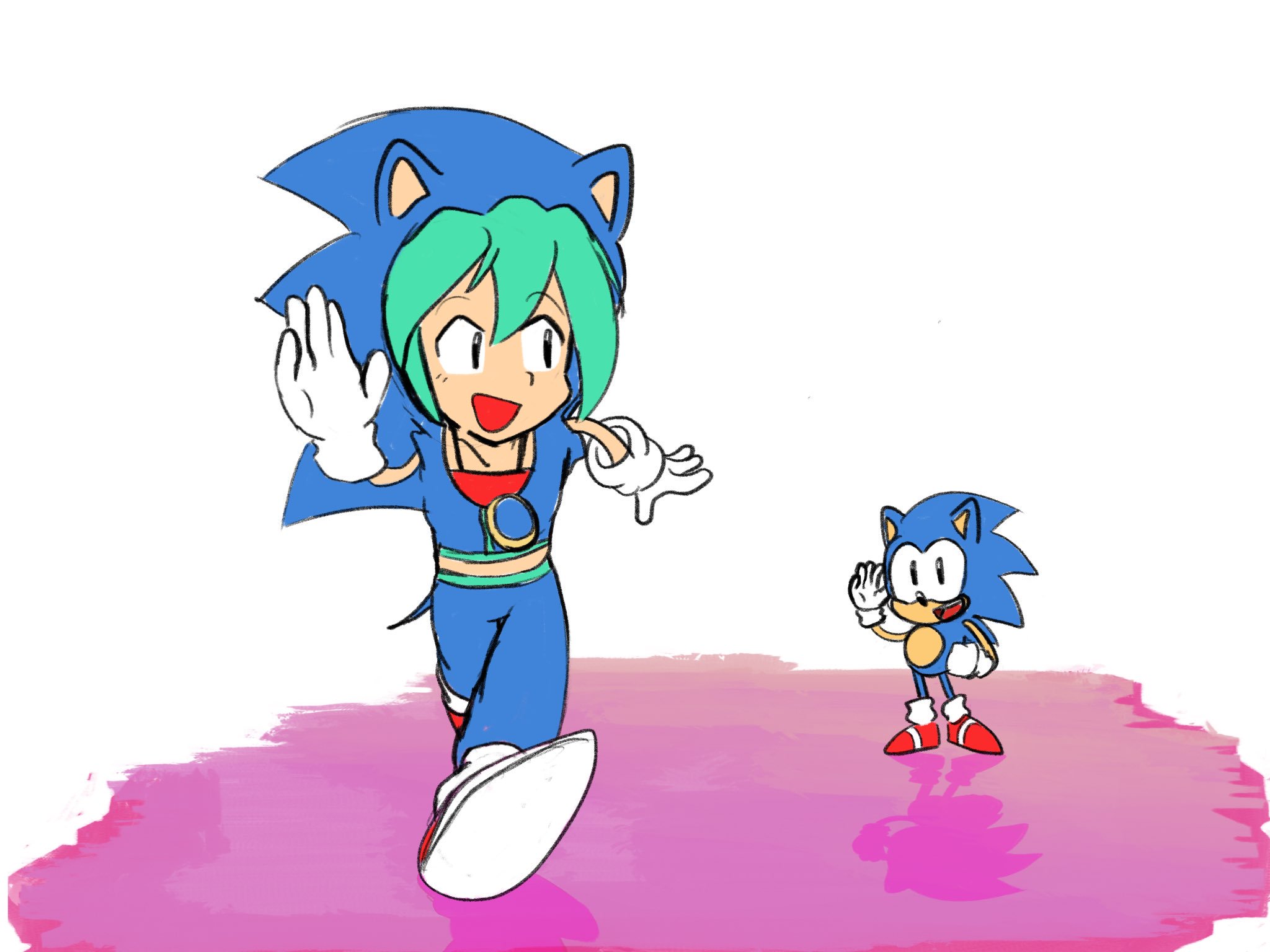 Tracker on X: SONIC MANIA & HATSUNE MIKU, a mod for Sonic Mania