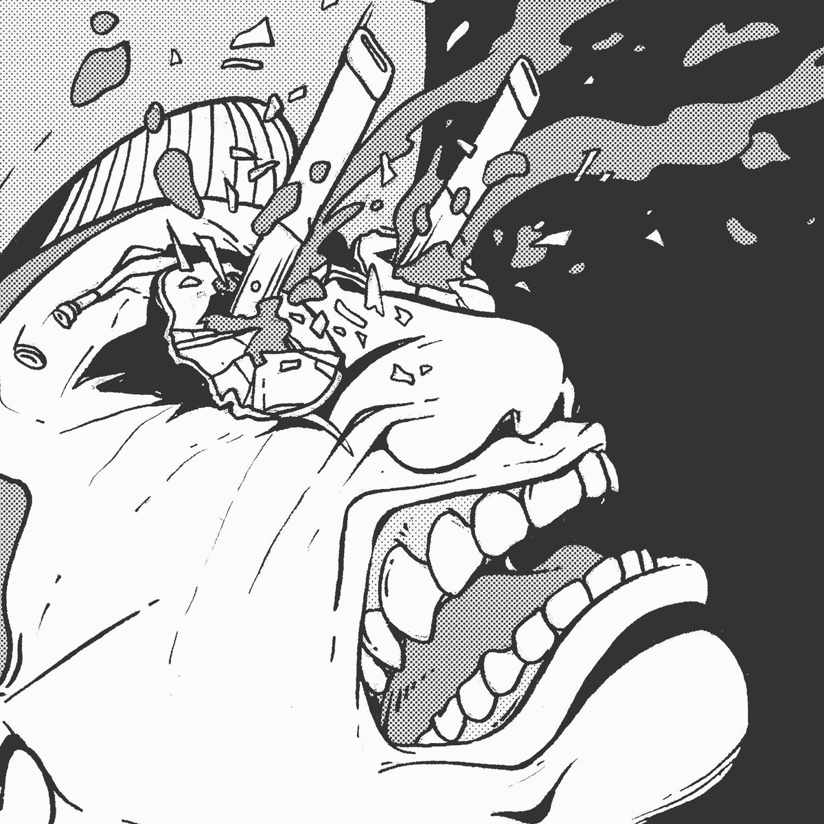 Panel from Joyama of that time Mr. Randal lost his sight... 