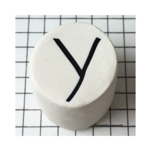 polymerKay's tweet image. Letter Y Polymer Clay Alphabet Cane Tutorial kayvincent.com/letter-y-polym…