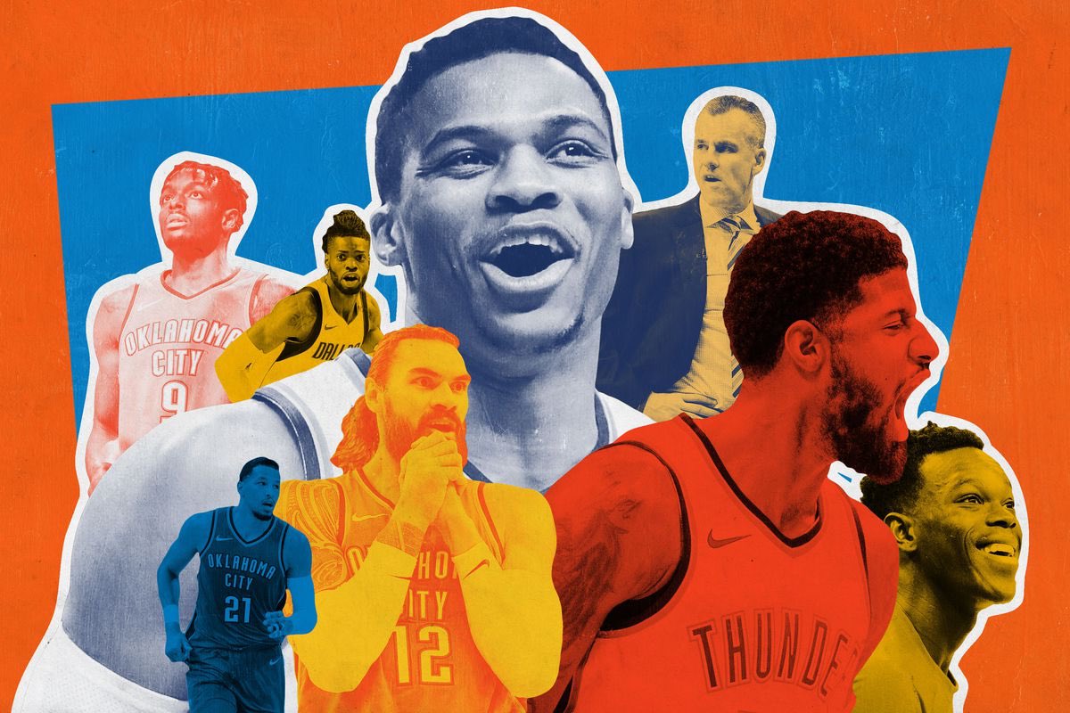 SoonerSwaggar's tweet photo. I’m going to ride with @russwest44  &amp; the @okcthunder win or lose. In 10 years, we’ve been in playoffs 9 times. The Lakers haven’t made playoffs last 6. Some teams rarely make it. Keep it in perspective &amp; enjoy the GAME !  #THUNDERUP #hestayed #whynot https://t.co/VWqDrgcOSC
