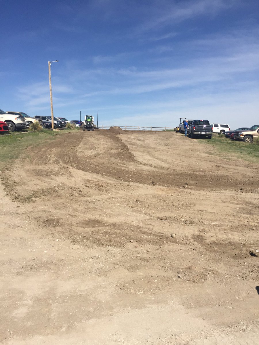 Parking lot construction is underway...