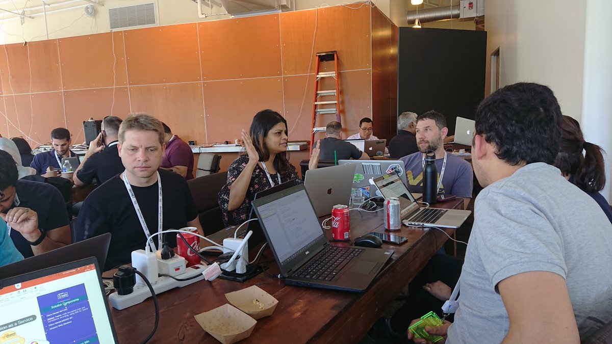anu_anu09's tweet photo. Hashing out Design, Use Cases, Solutions and Codes at #CampCreate Day 1 @DevNetCreate..FUN!!! #CiscoChampion @CiscoChampion https://t.co/pcEMmBO0m9